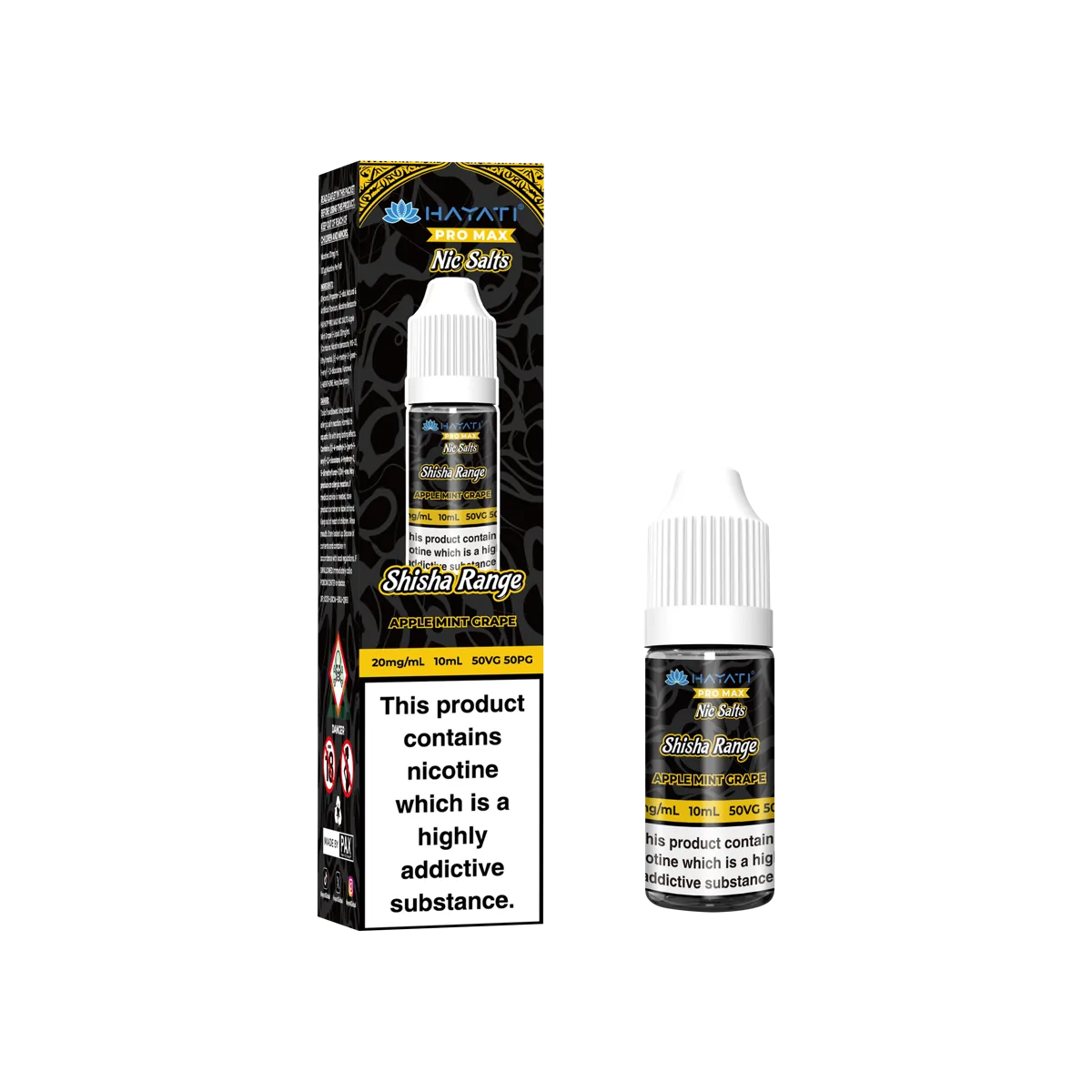 Apple Mint Grape Hayati Pro Max Shisha Nic Salts