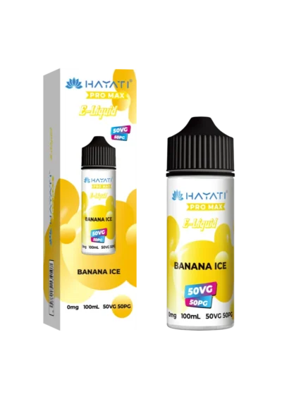 Banana Ice Hayati Pro Max 50/50 Shortfill E-Liquid
