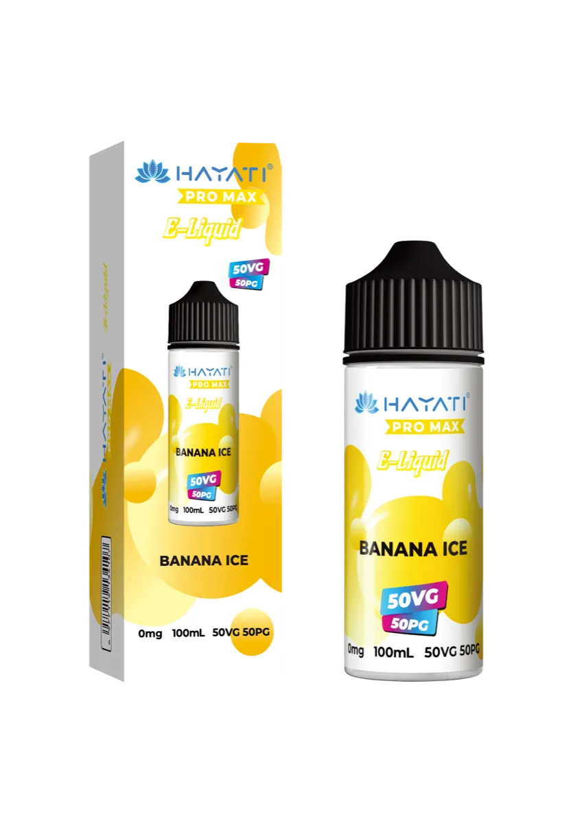 Banana Ice Hayati Pro Max 50/50 Shortfill E-Liquid