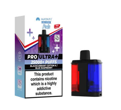 Blackcurrant Cotton K / Blue Raspberry Hayati Pro Ultra Plus Pods