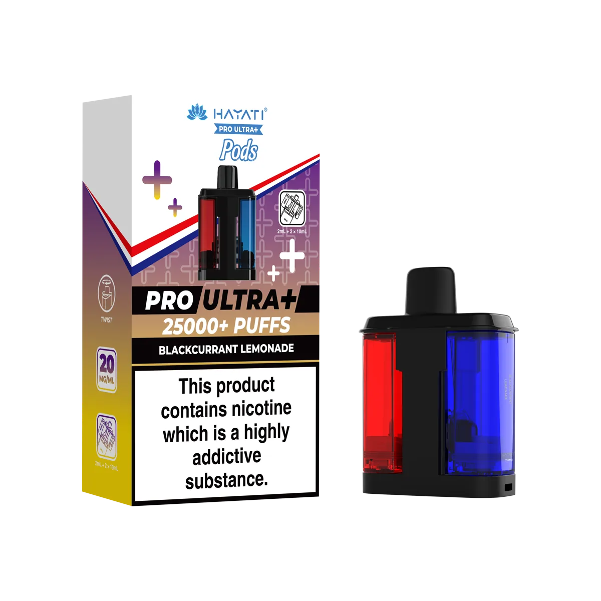 Blackcurrant Lemonade Hayati Pro Ultra Plus 25K Pods
