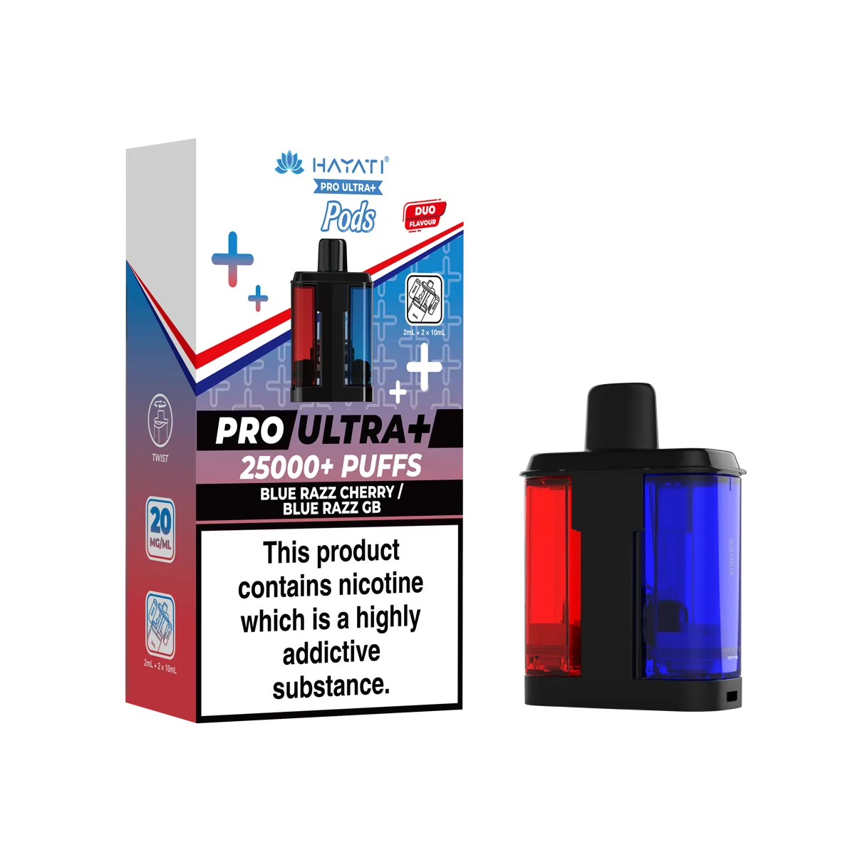 Blue Razz Cherry/Blue Razz GB Hayati Pro Ultra Plus 25K Pods