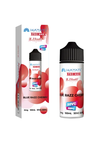 Blue Razz Cherry Hayati Pro Max 50/50 Shortfill E-Liquid
