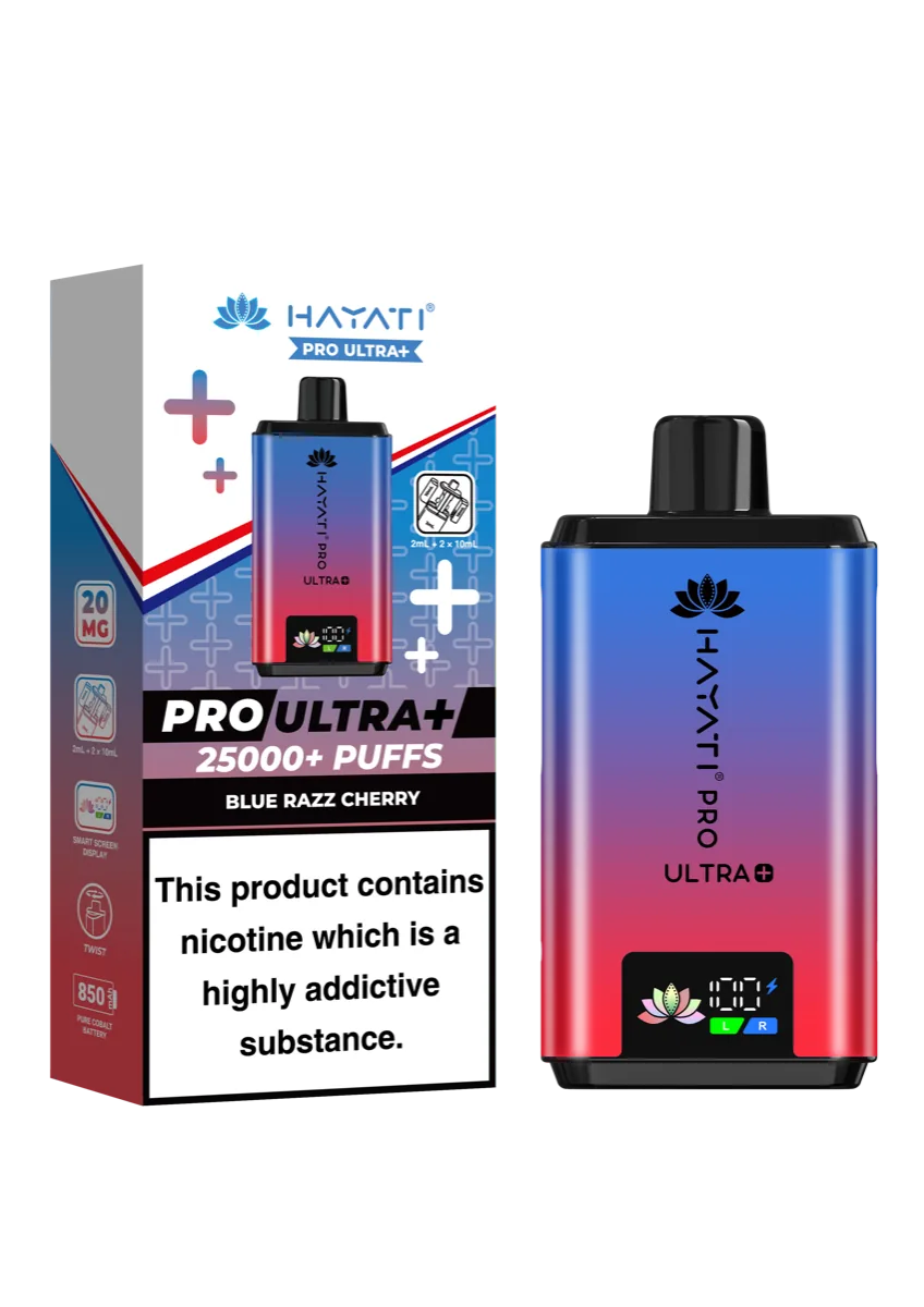 Blue Razz Cherry Hayati Pro Ultra Plus 25000 Prefilled Pod Kit
