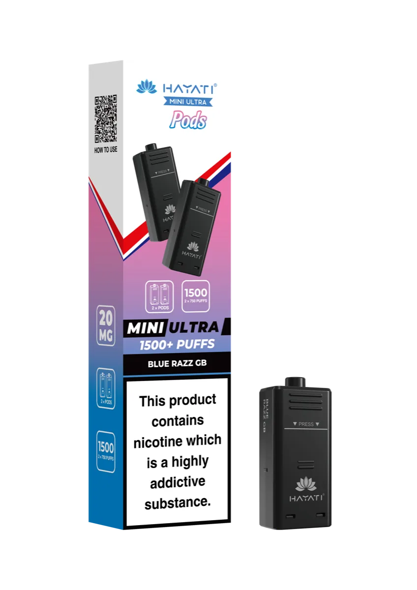 Blue Razz GB Hayati Mini Ultra Pods
