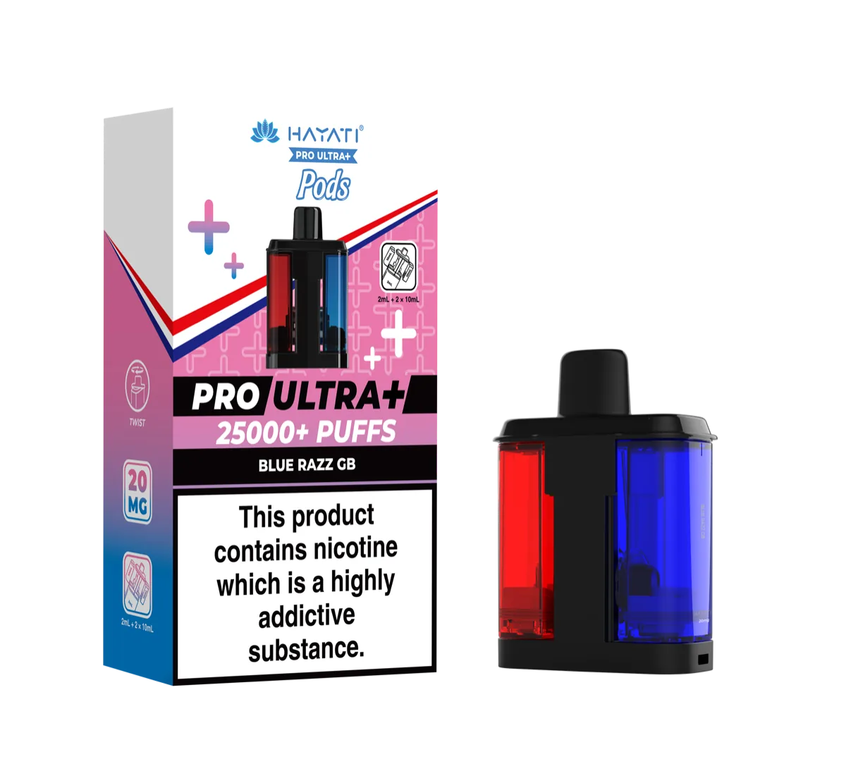 Blue Razz GB Hayati Pro Ultra Plus Pods