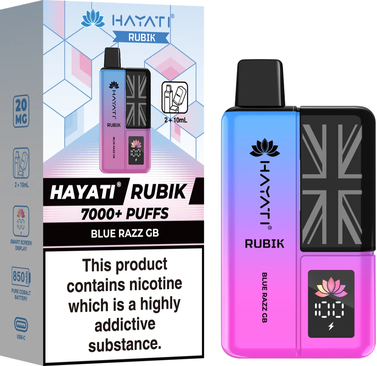 Blue Razz GB Hayati Rubik Prefilled Pod Kit