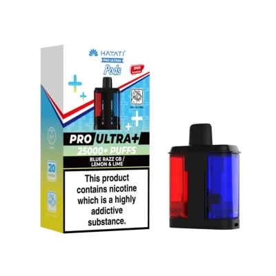 Blue Razz GB/Lemon & Lime Hayati Pro Ultra Plus 25K Pods