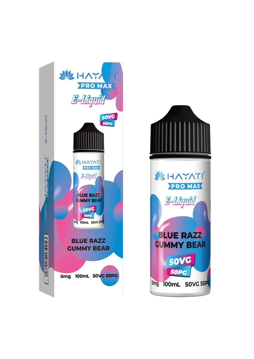 Blue Razz Gummy Bear Hayati Pro Max 50/50 Shortfill E-Liquid