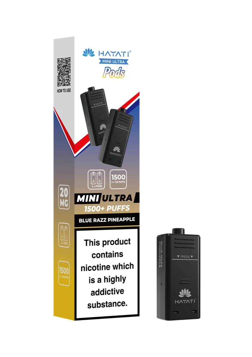 Blue Razz Pineapple Hayati Mini Ultra Pods