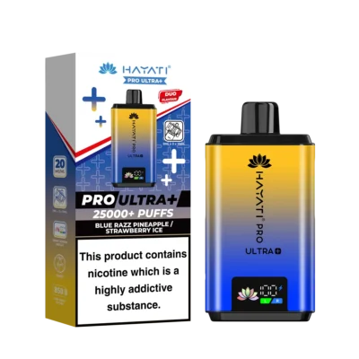 Blue Razz Pineapple / Strawberry Ice Hayati Pro Ultra Plus 25000 Prefilled Pod Kit