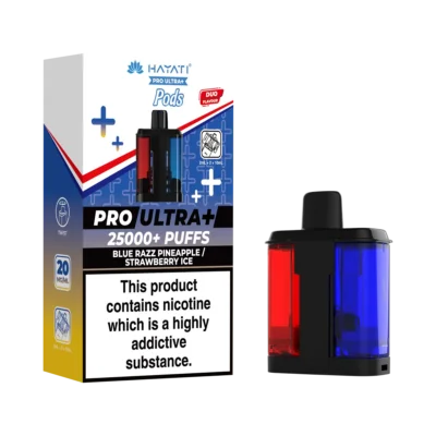 Blue Razz Pineapple/Strawberry Ice Hayati Pro Ultra Plus 25K Pods
