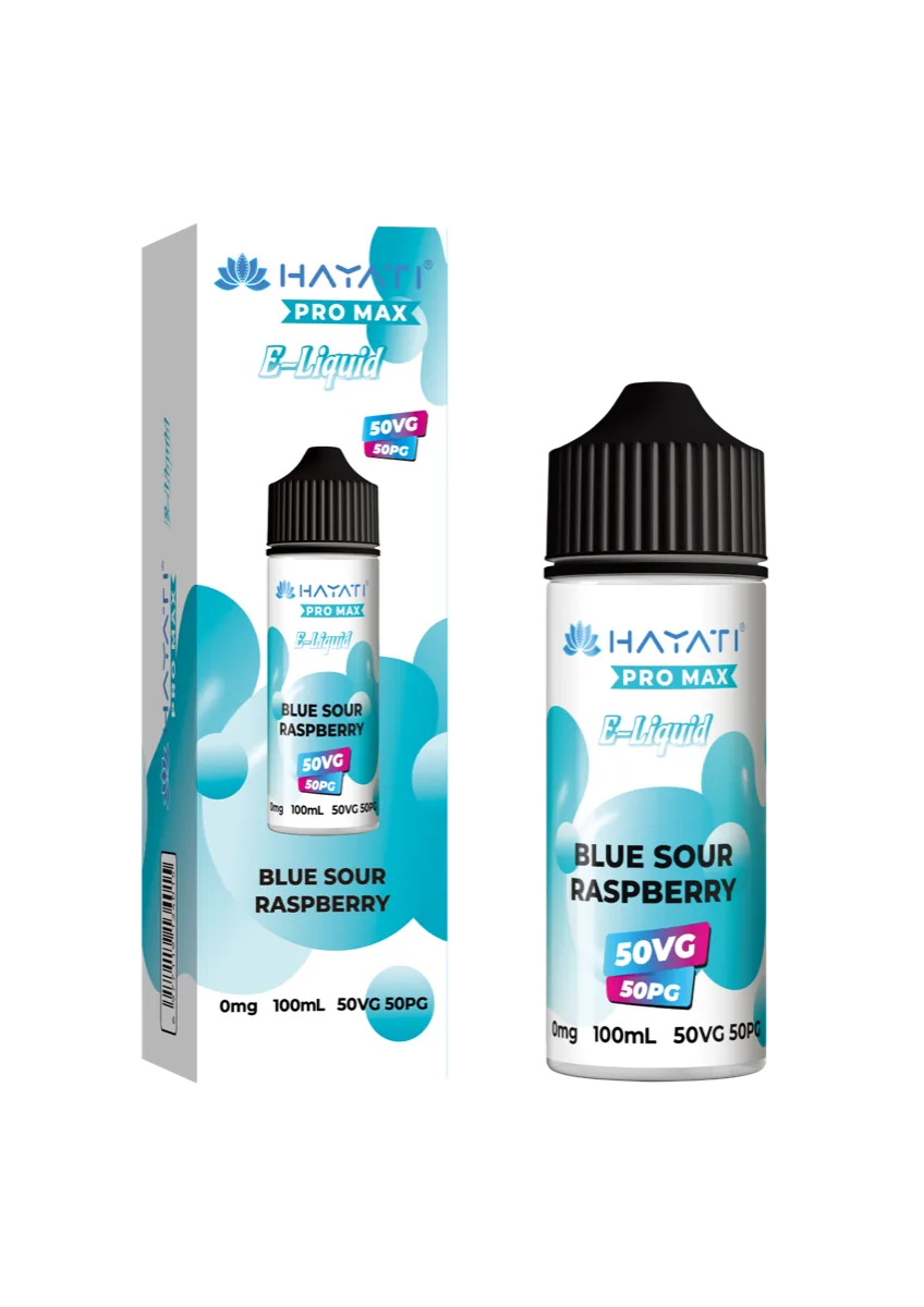 Blue Sour Raspberry Hayati Pro Max 50/50 Shortfill E-Liquid