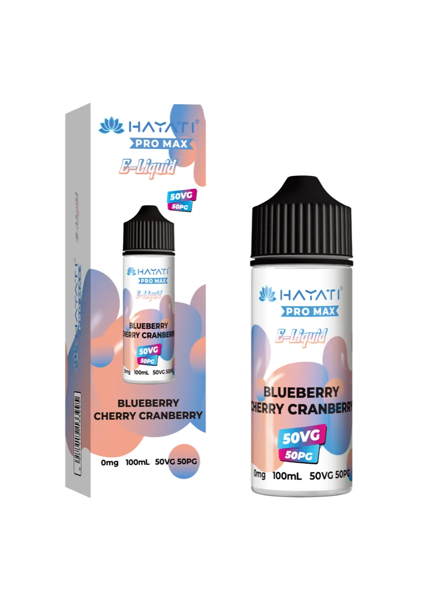 Blueberry Cherry Cranberry Hayati Pro Max 50/50 Shortfill E-Liquid