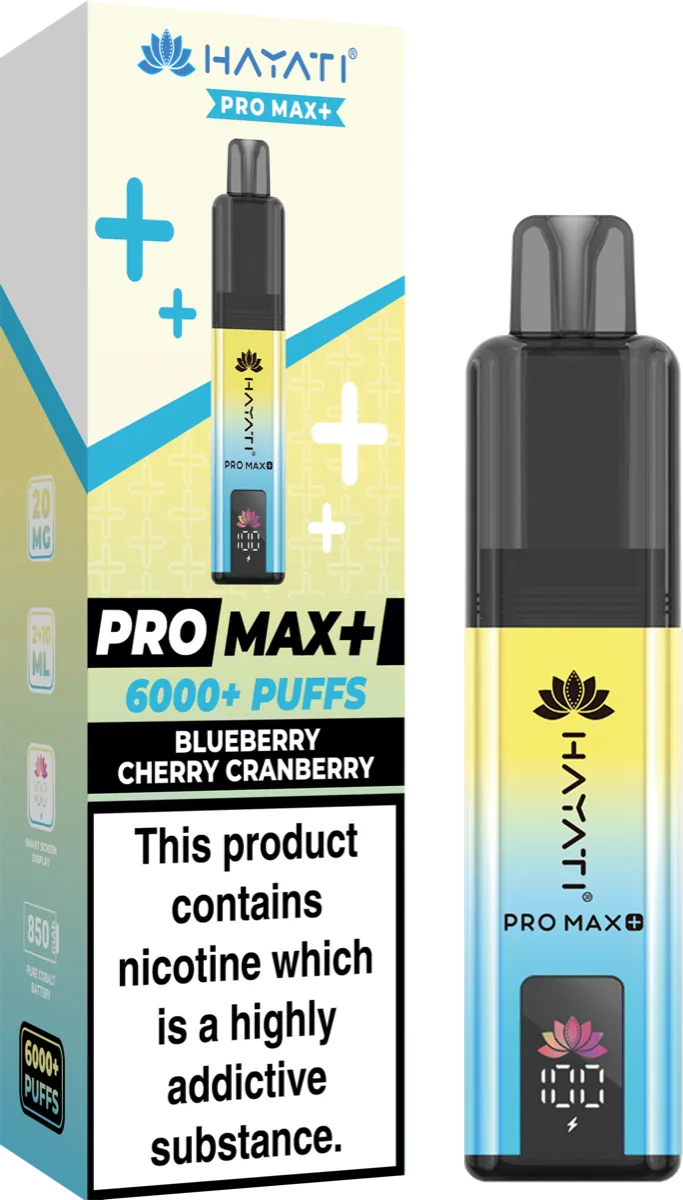 Blueberry Cherry Cranberry Hayati Pro Max Plus Pod Kit
