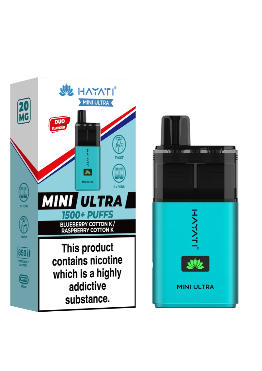 Blueberry Cotton K / Raspberry Cotton K Hayati Mini Ultra Pod Kit