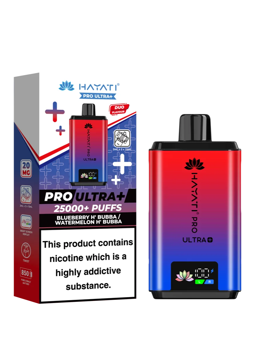 Blueberry H’Bubba / Watermelon H’Bubba Hayati Pro Ultra Plus 25000 Prefilled Pod Kit