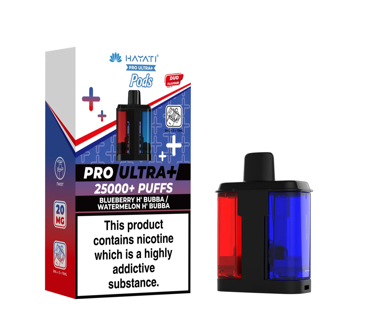 Blueberry H’Bubba / Watermelon H’Bubba Hayati Pro Ultra Plus Pods
