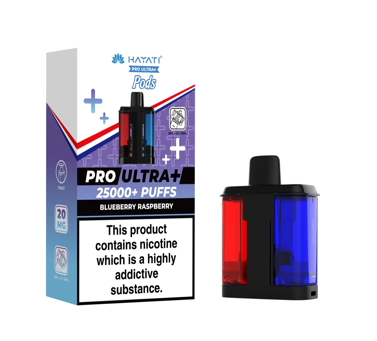 Blueberry Raspberry Hayati Pro Ultra Plus Pods