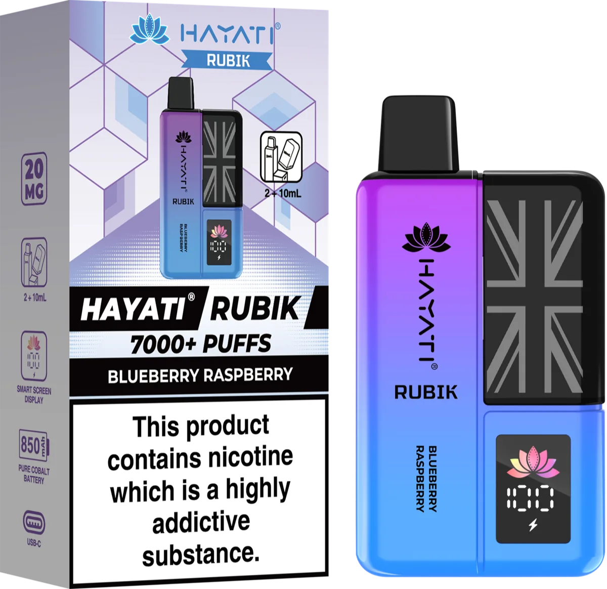 Blueberry Raspberry Hayati Rubik Prefilled Pod Kit