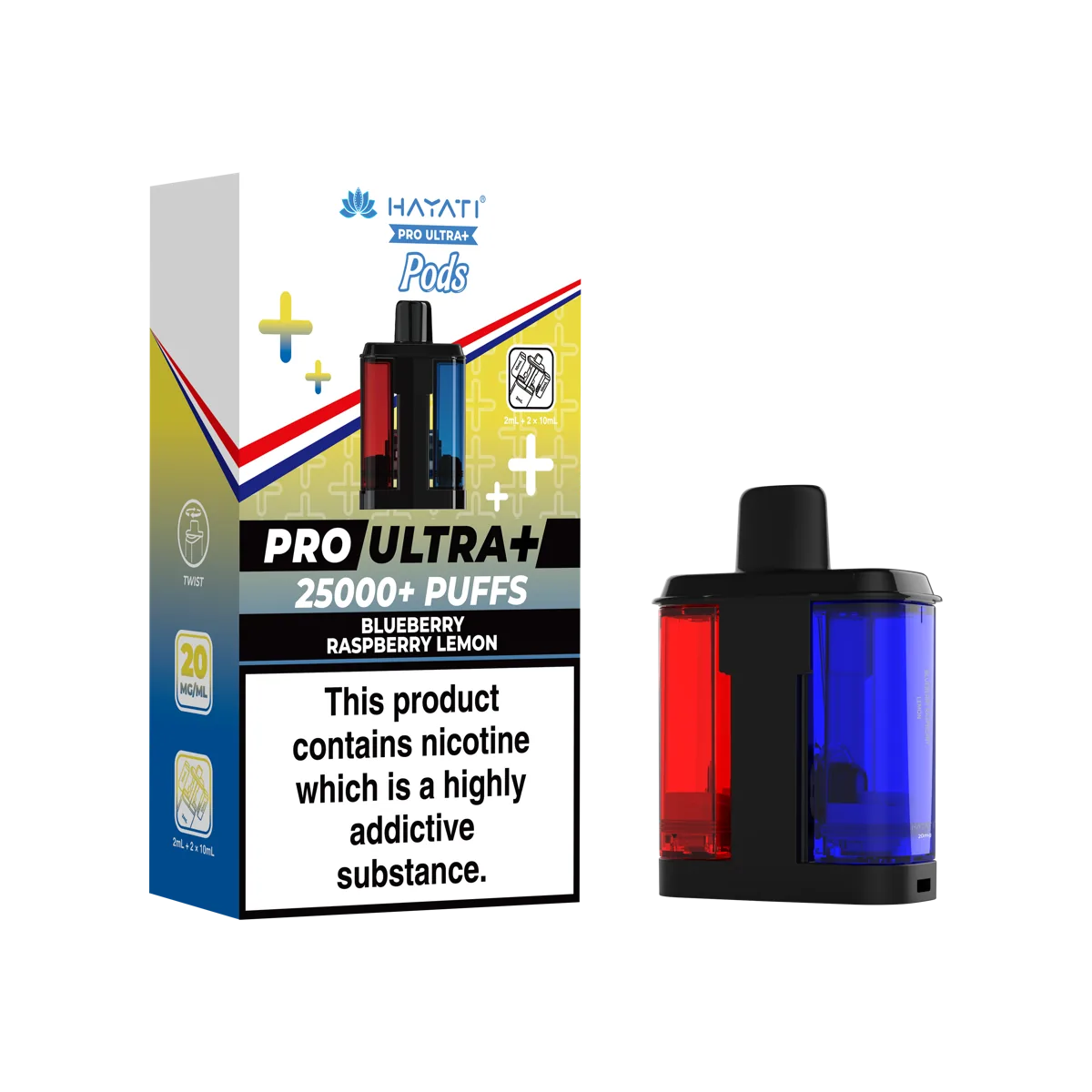 Blueberry Raspberry Lemon Hayati Pro Ultra Plus 25K Pods