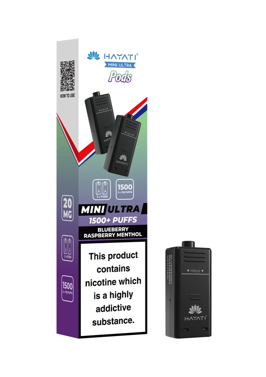 Blueberry Raspberry Menthol Hayati Mini Ultra Pods