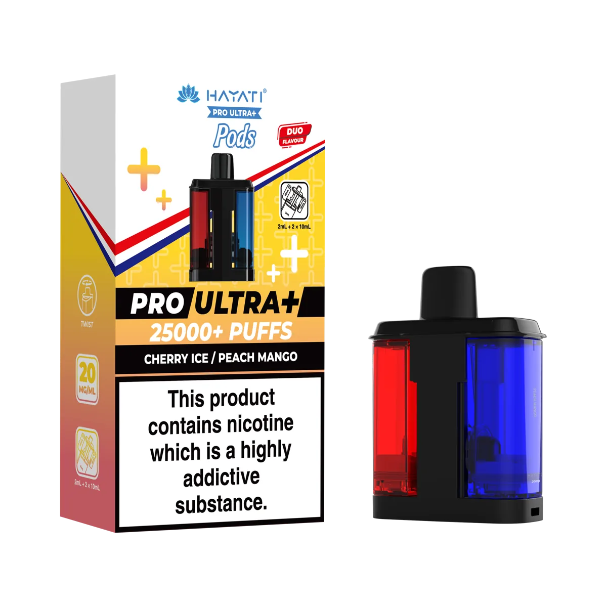 Cherry Ice/Peach Mango Hayati Pro Ultra Plus 25K Pods