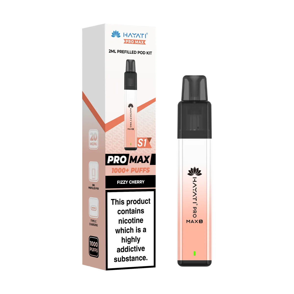 Fizzy Cherry Hayati Pro Max S1 Prefilled Pod Kit