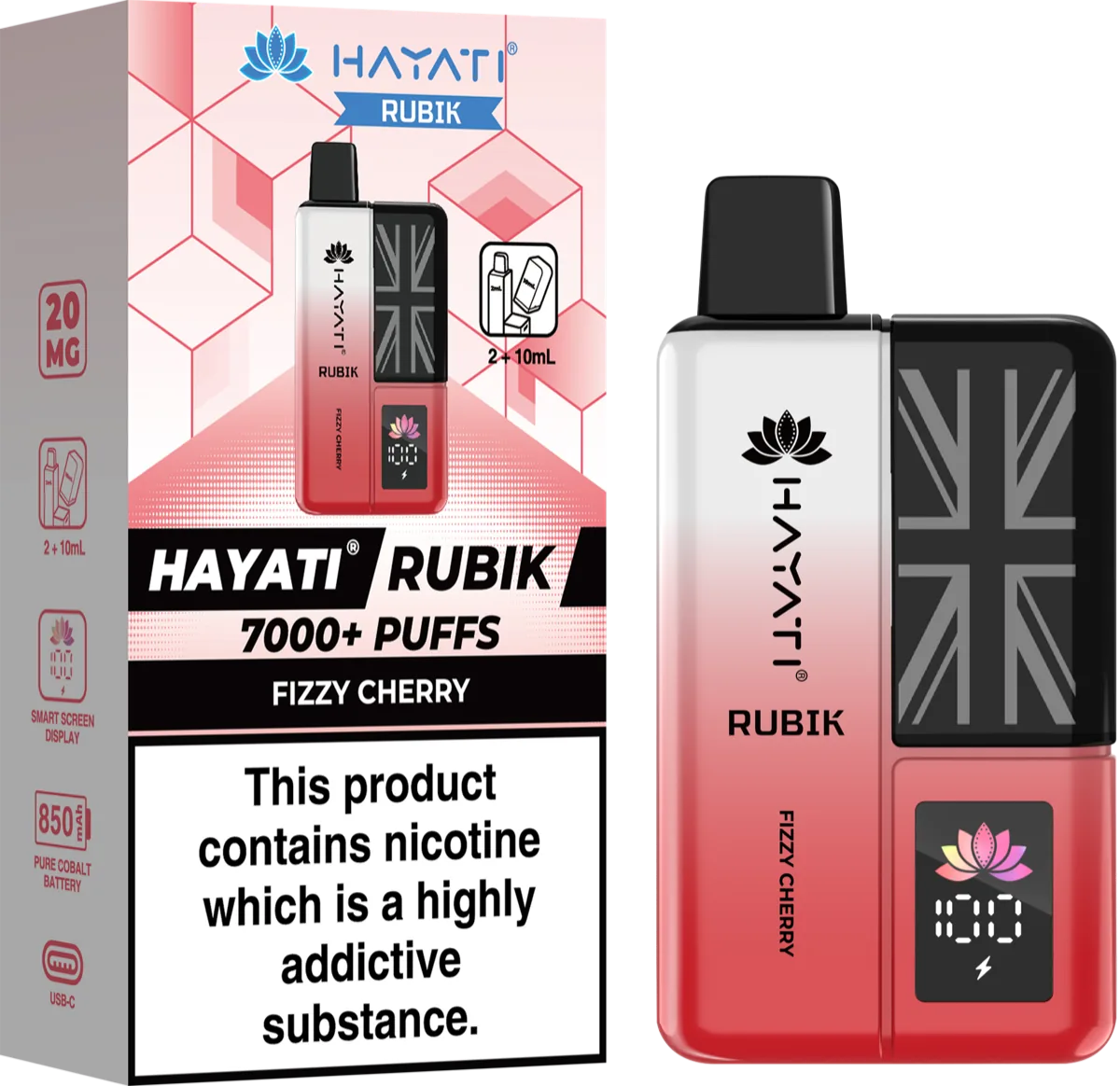 Fizzy Cherry Hayati Rubik Prefilled Pod Kit