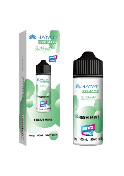 Fresh Mint Hayati Pro Max 50/50 Shortfill E-Liquid