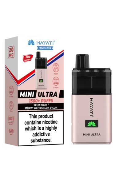Fruit Bomb / Straw’ Watermelon B’Gum Hayati Mini Ultra Pod Kit