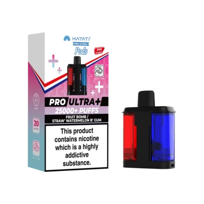 Fruit Bomb/Straw’ Watermelon B’Gum Hayati Pro Ultra Plus 25K Pods