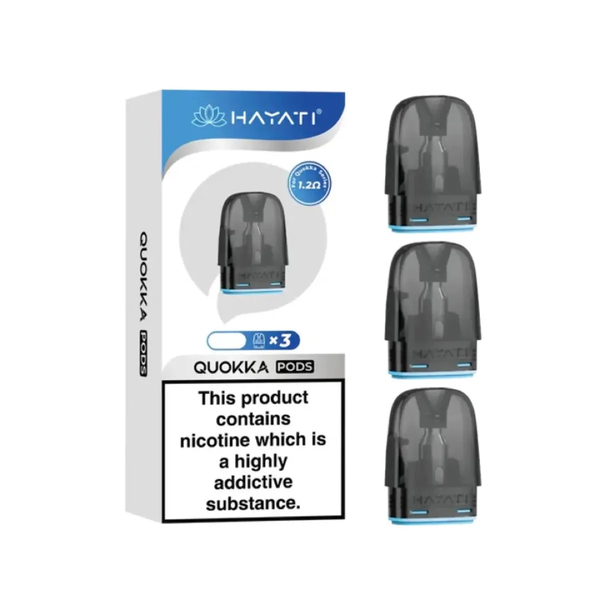 Hayati Quokka replacement pods, pack of three, 1.2 ohm