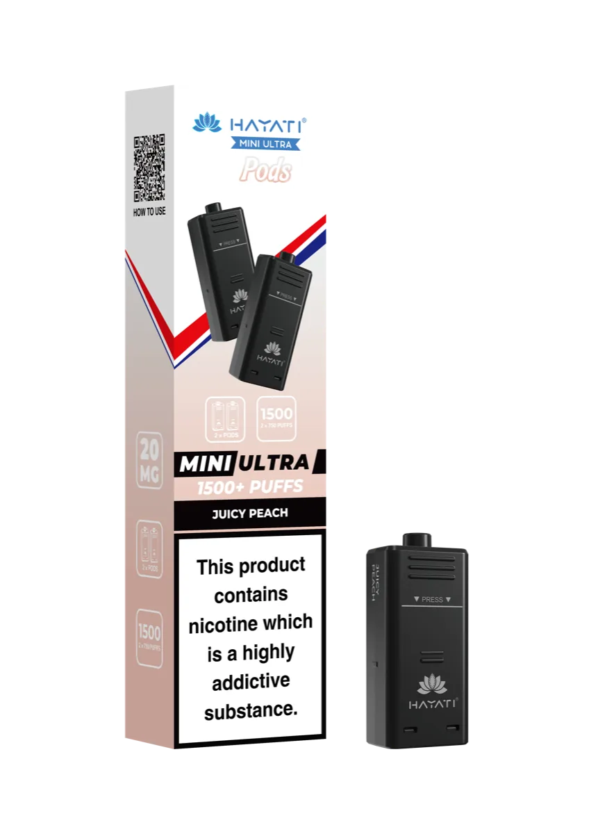 Juicy Peach Hayati Mini Ultra Pods
