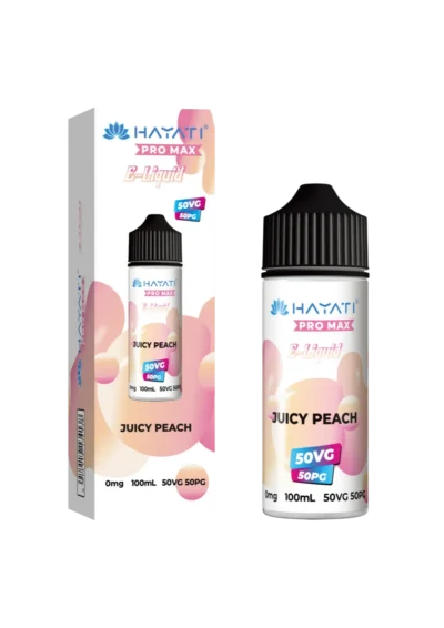 Juicy Peach Hayati Pro Max 50/50 Shortfill E-Liquid