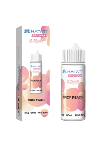 Juicy Peach Hayati Pro Max 70/30 E-Liquid