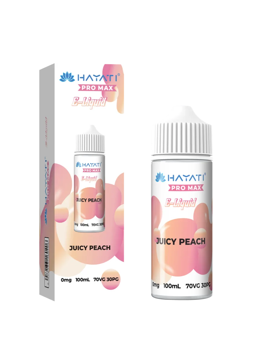Juicy Peach Hayati Pro Max 70/30 E-Liquid
