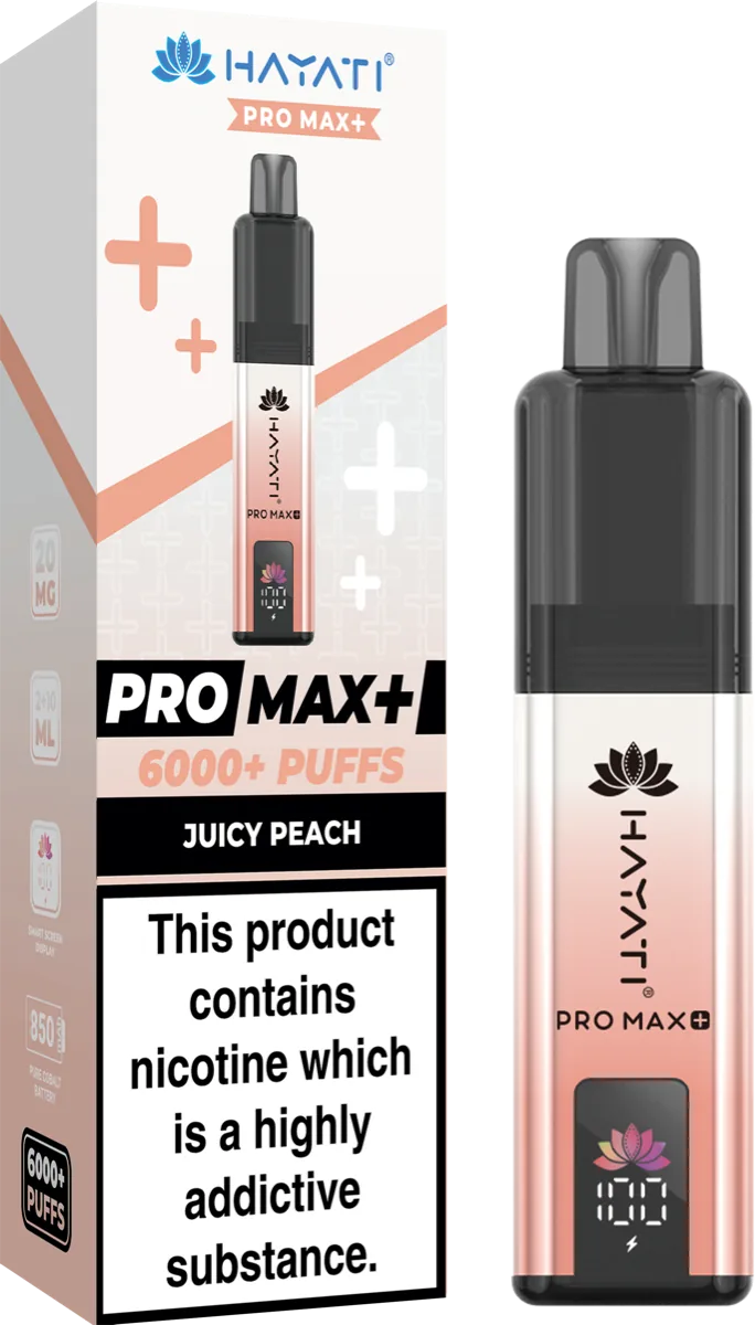 Juicy Peach Hayati Pro Max Plus Pod Kit