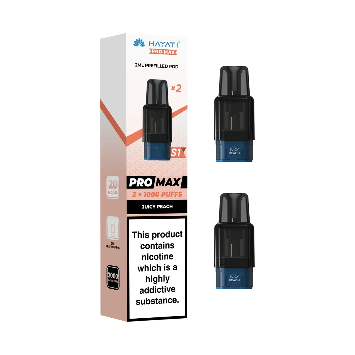 Juicy Peach Hayati Pro Max S1 Pods