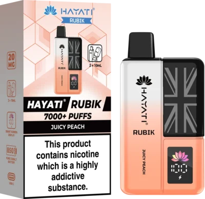 Juicy Peach Hayati Rubik Prefilled Pod Kit