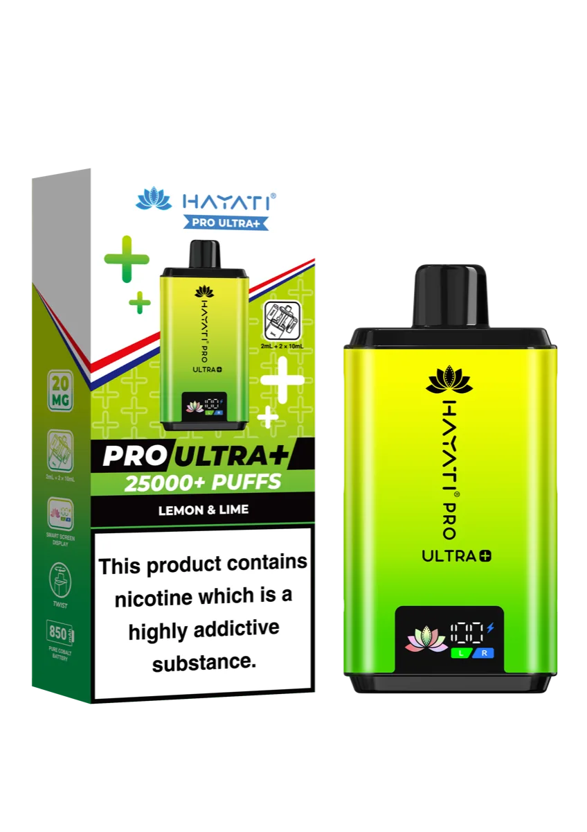 Lemon Lime Hayati Pro Ultra Plus 25000 Prefilled Pod Kit