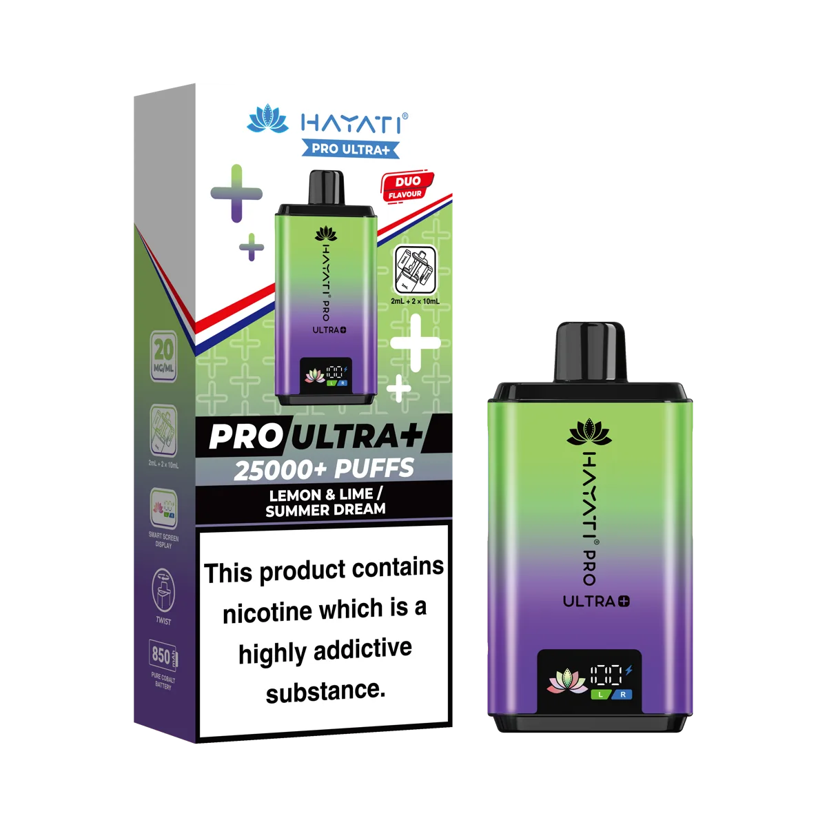 Lemon Lime / Summer Dream Hayati Pro Ultra Plus 25000 Prefilled Pod Kit