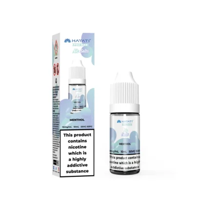 Menthol Hayati Pro Max nic salt, 10ml bottle and box, 10mg