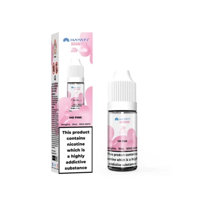 Mr Pink Hayati Pro Max nic salt, 10ml bottle and box, 10mg