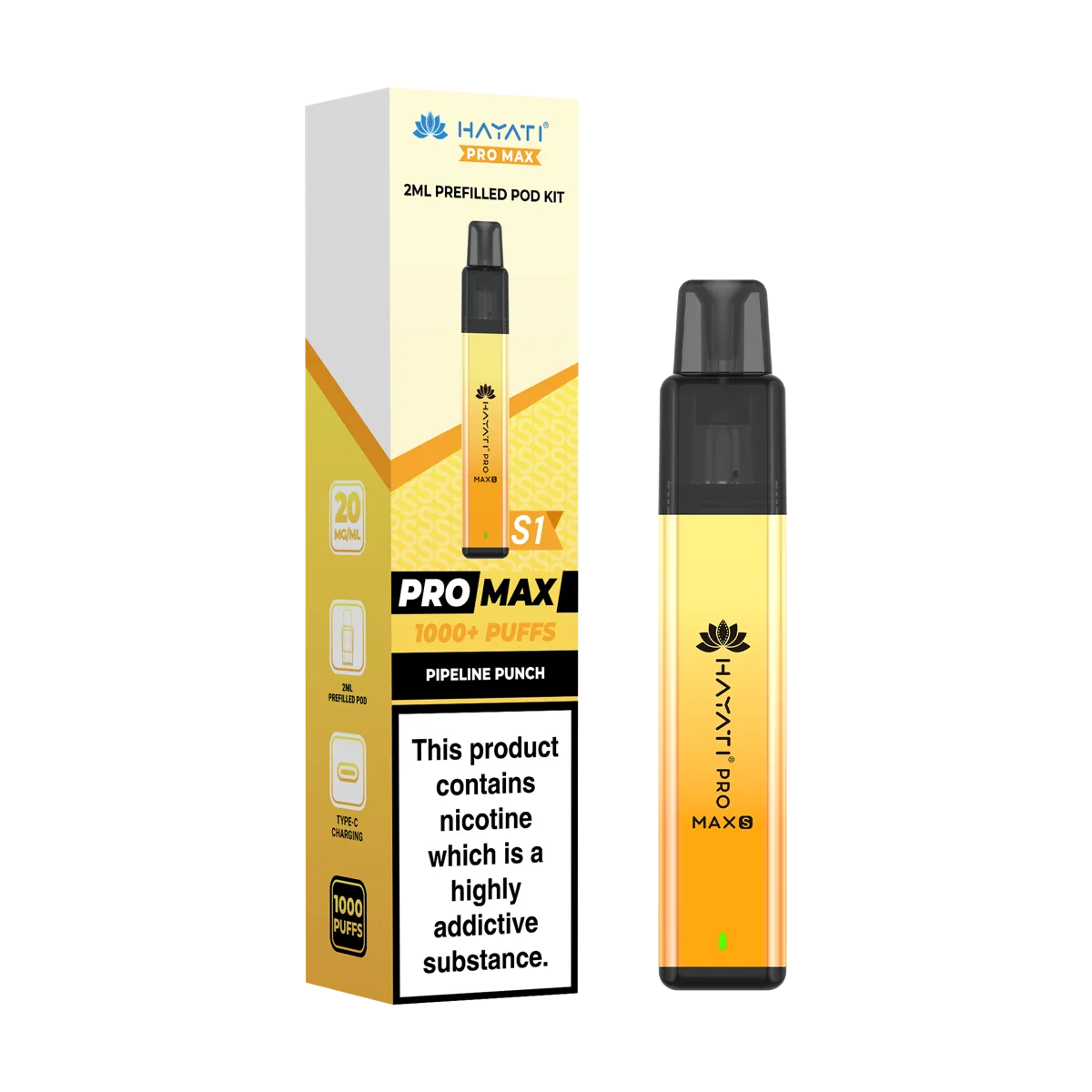 Pipeline Punch Hayati Pro Max S1 Prefilled Pod Kit