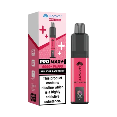 Red Sour Raspberry Hayati Pro Max Plus 6000 Pod Kit