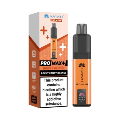 Rocky Candy Orange Hayati Pro Max Plus 6000 Pod Kit