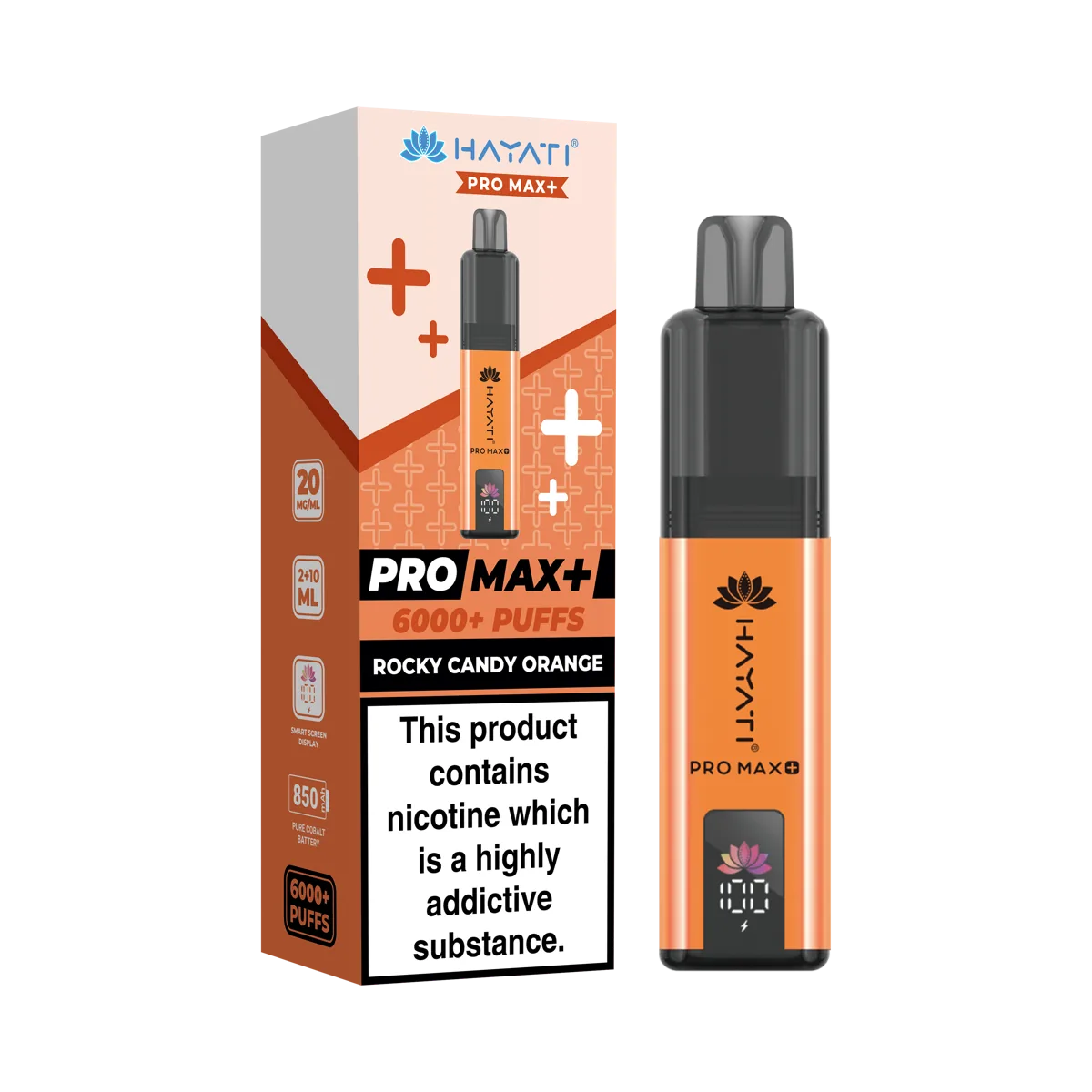 Rocky Candy Orange Hayati Pro Max Plus 6000 Pod Kit