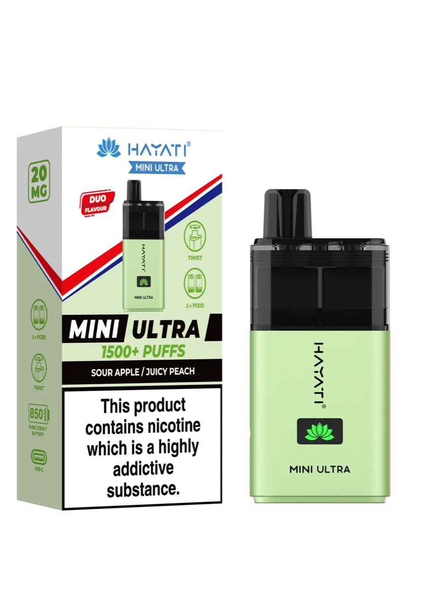 Sour Apple / Juicy Peach Hayati Mini Ultra Pod Kit