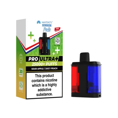 Sour Apple/Juicy Peach Hayati Pro Ultra Plus 25K Pods